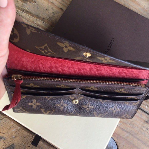 💥SOLD💥LV in BOX! Long Wallet Portefeuille Emilie M60136 Browns Monogram - Picture 4 of 16